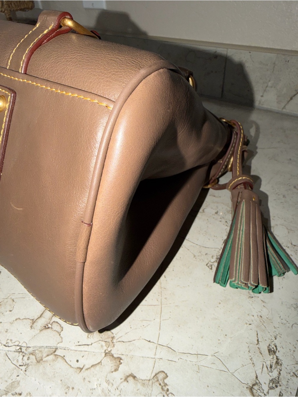 NWT Dooney & Bourke Leather Florentine Satchel - Picture 7 of 13